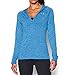 Under Armour Women's UA Tech Long Sleeve Hooded Henley Medium ELECTRIC BLUE
