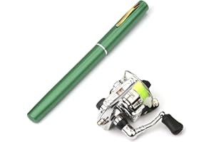 Lixada Telescopic Pen Fishing Rod Reel Combo Set Mini Pocket Collapsible Fishing Pole Kit Spinning Fishing Gear Organizer Pol