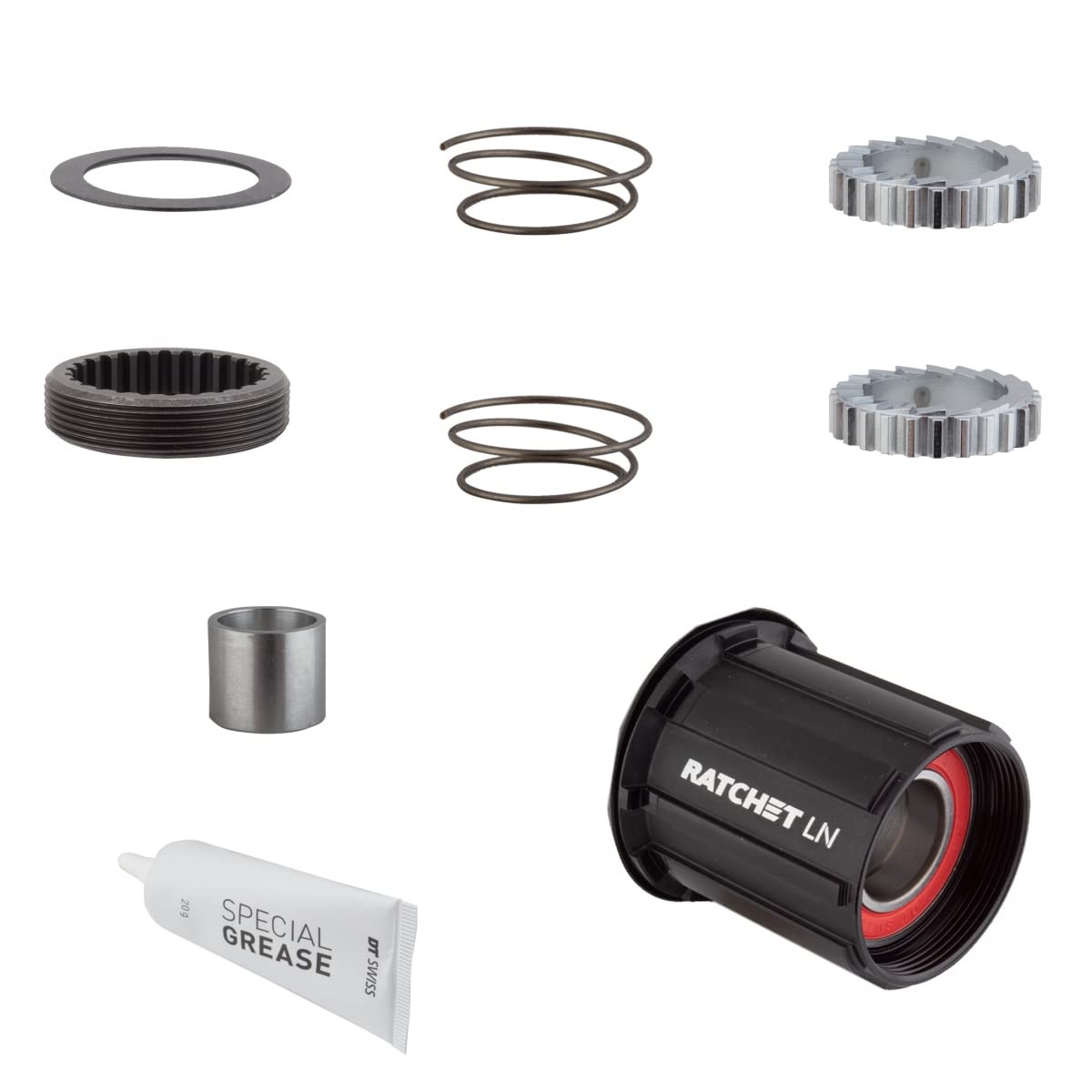 DT UPGRADE KIT 3-PAWL TO RATCHET LN ALLOY 18T SHIMANO 11sMTB