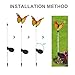 Solarmks Garden Solar Lights Outdoor Decorative ,with a Purple LED Light Stakes Multi-color Changing Fiber Optic Butterfly Garden Lights ,Pack of 3