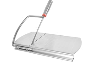 Stainless Steel Cheese Slicer with Measurement Grid – Multi-Purpose Kitchen Cutter for Block Cheese, Butter, Sausage & Vegeta