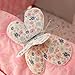 Brandream Butterfly Floral Crib Set Shabby Baby Bedding Pink Crib Bedding Set for Girls With Bumpers,Ideal Baby Shower Gift,7piece