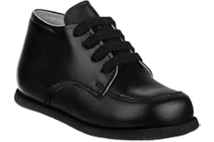 Josmo Baby Boy Girl Oxford Dress Shoes Leather Loafers Soft Sole Wedding Toddler Baby Walking Shoes Size 2-5 Infant