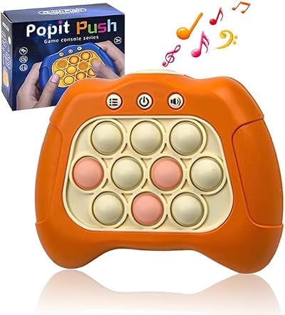 Jastown Quick Push Game Console light up pop it sensory fidget orange