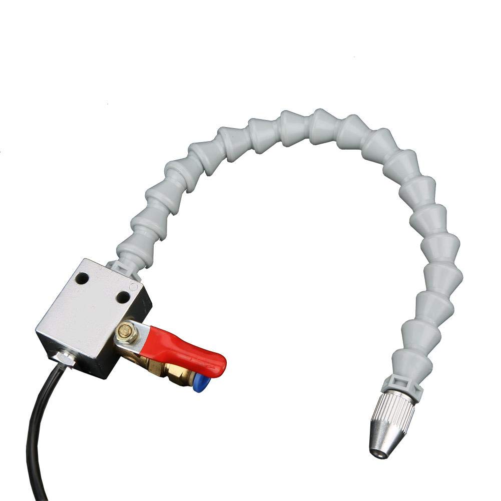 Mist Coolant Cooling Sprayer Nozzle Lubrication Spray System for Engraving Machine (White)