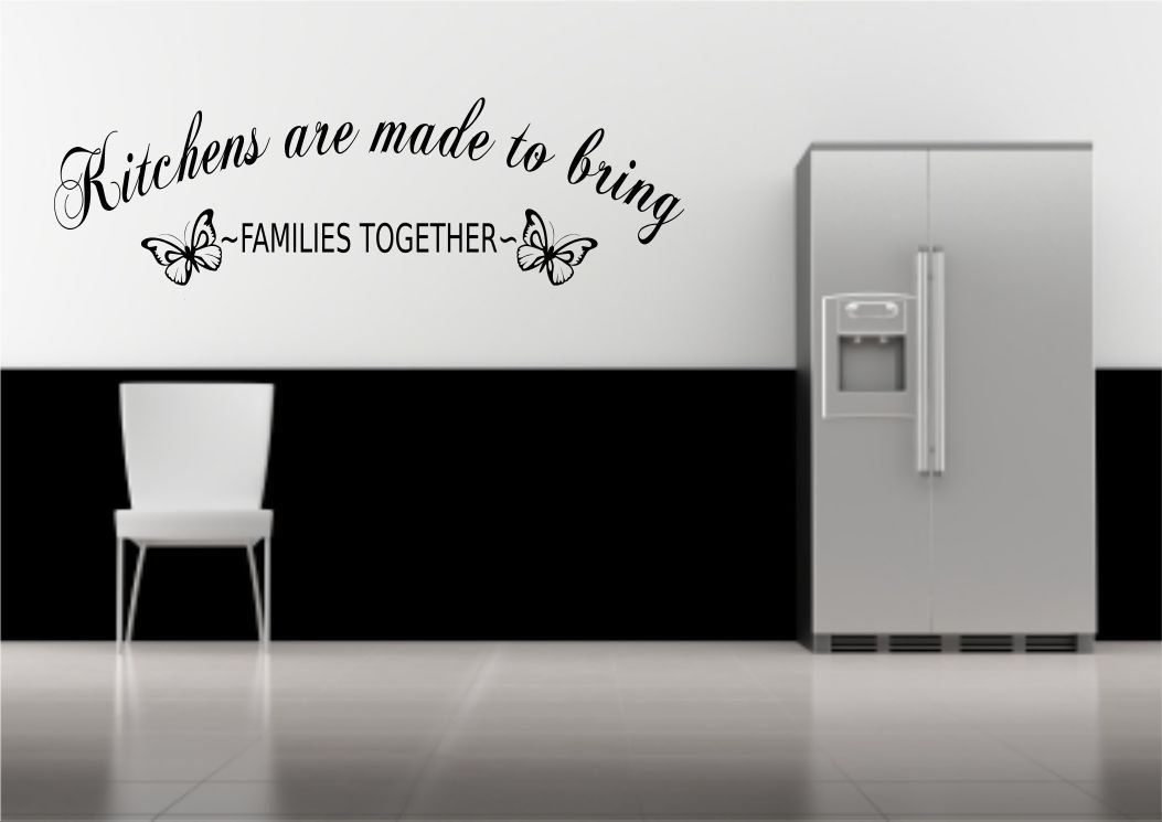 Kitchen Family Together Quote Wall Sticker Decal Transfer Mural Stencil Art WSD503