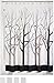 iDesign Forest Fabric Shower Curtain for Master, Guest, Kids', College Dorm Bathroom, 72