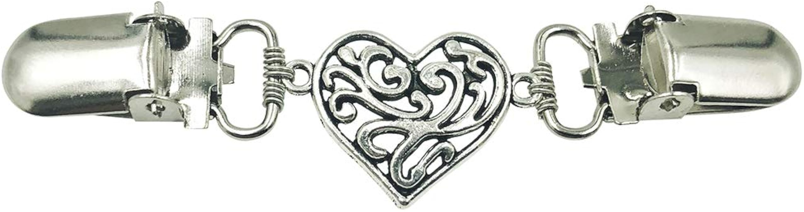 Mulitigy Sweater Clip Antiqued Heart Dress Clips Waist Back Cinch Clip