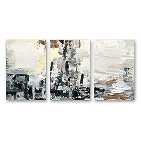3 Panel Abstract Painting Pictures Home Wall for...