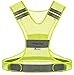 BODYSTRIVE Reflective Vest - Made of Real 3M SCOTCHLITE Material - High Visibility Safety Gear for Your Running Walking Cycling or Biking Fitness (Small)