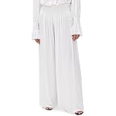 Norma Kamali Women's Wide Leg Peasant Pants