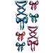 TAFLY Temporary Tattooing 3D Legs Pink Ribbon Bow Fake Tattoo Waterproof Sticker 5 Sheets