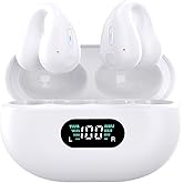 AI Language Translator Earbuds, Two Way Real-time Translation 144 Language Wireless Bluetooth Translation Headphones, APP Online Instant Voice Translation for Travel Business Learning, White