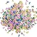 JPACO Unicorn Confetti (50 grams, 1,500 PCS) Rainbow Iridescent Pastel Confetti for Birthdays, Surprise Party, Unicorn Party Supplies, and Decorations