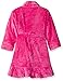 Komar Kids Girls' Velvet Fleece Solid Pink Robe