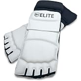 ELITE TAEKWONDO Professional Grade Foot Guards - Sparring Instep Protection for Kids &amp; Adults (TKD)
