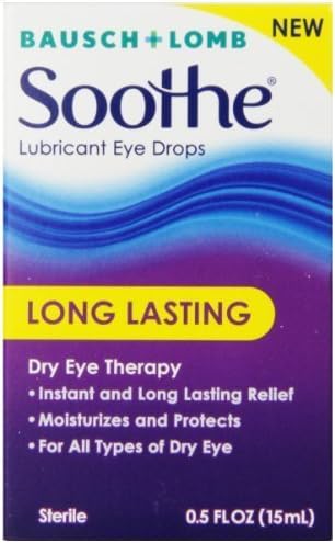 Soothe Long Lasting Lubricant Eye Drops, 15 ml, 0.50 Fluid Ounce by Soothe