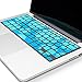 Kuzy - Circles Aqua/Blue Keyboard Silicone Cover Skin for Macbook / Macbook Pro 13, 15, 17 inches Aluminum Unibody