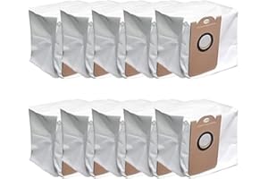 Robot Vacuum Dust Bags for Cleanova W11, Self Emptying Station Refills, High Capacity Non Woven Fabric Trash Bags, Auto Empty
