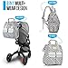 MB Krauss Chevron Diaper Backpack for Mom and Dad Baby    Organizer    Large Bag for Boys and Girls with Changing Pad   and Insulated Big Pockets Bonus Changing PAD Clutch & Bottle Warmer