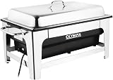 Olympia Electric Chafing Dish 13.5L Stainless Steel Wet Heat Adjustable Temp view 1