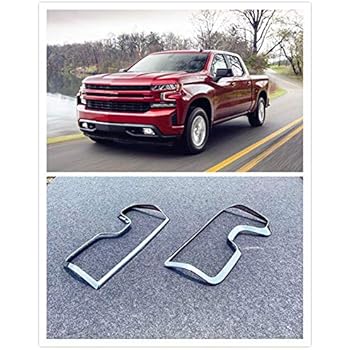 NEW ABS Chrome Rear Tail Light Cover Trim For Chevrolet Silverado 1500 2019-2021