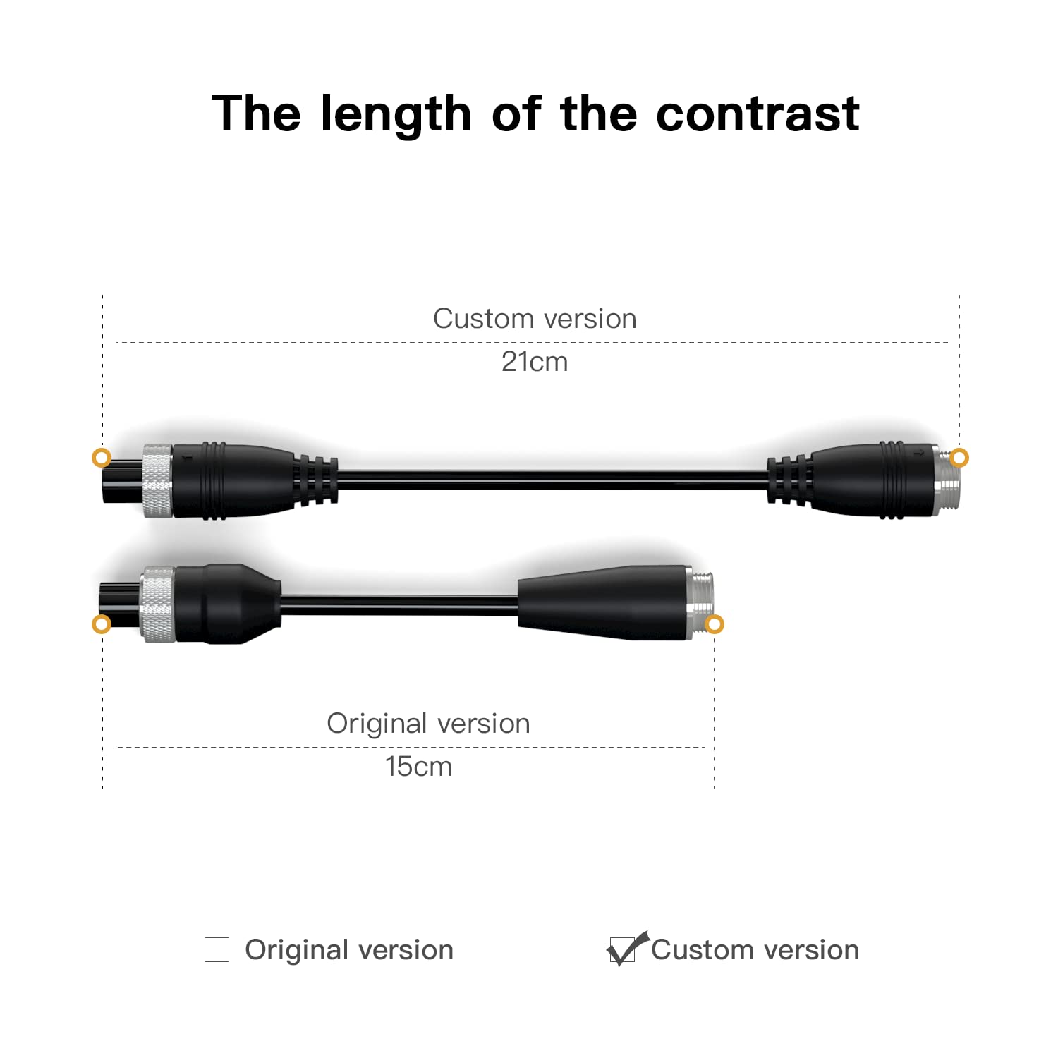 stio Power Extension Cable Compatible with Ninebot by Segway Go Kart Kit Gokart PRO Ninebot S MAX/S/miniPRO Scooter Lengthen Adapter Cable Accessories