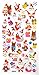 3D-SANTA-HOHOHO - 6 Sheets Merry Christmas 3d Stickers For Kid - Puffy Dimensional Scrapbook Stickers - Size 3.5 x 6.75 Inch./Sheet