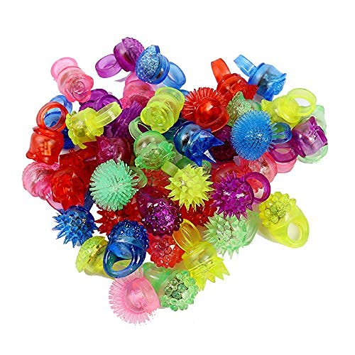 Party Favors for Kids Prizes 48 Pack Flashing LED Jelly Light Up