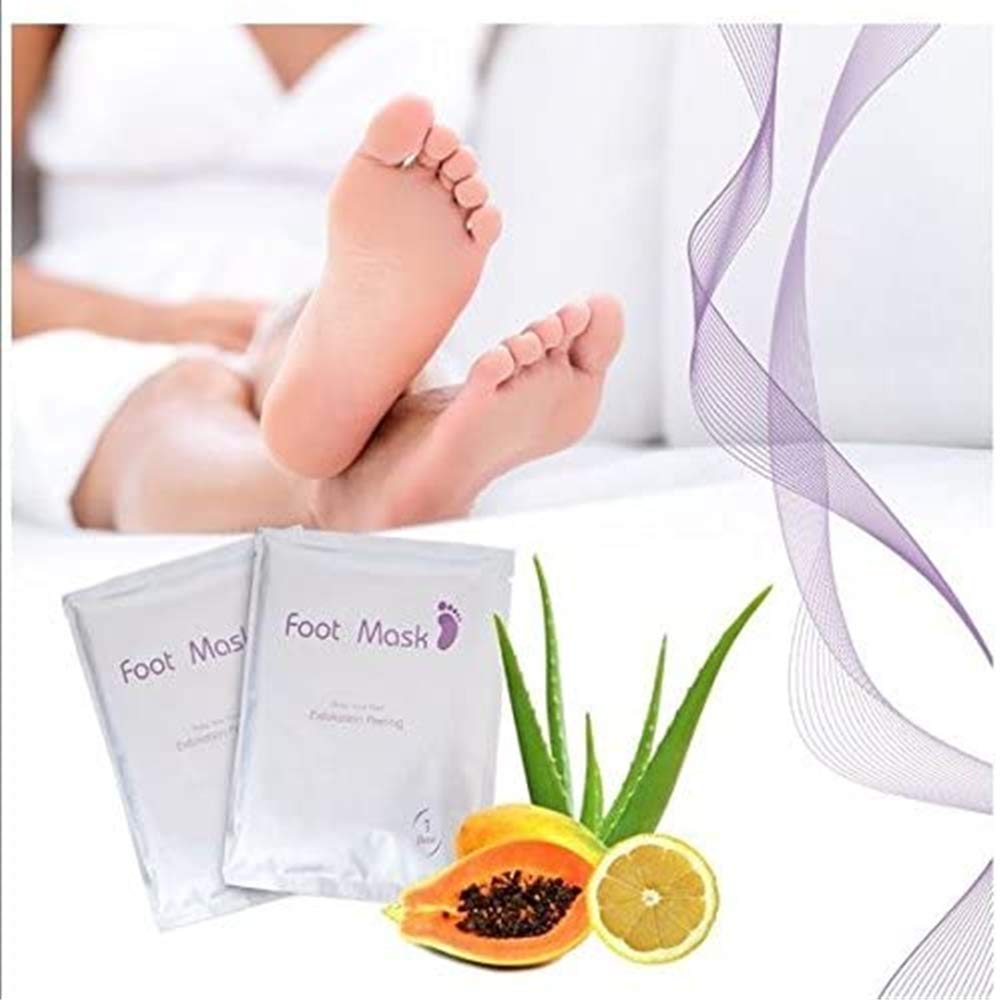 3 boxed soft feet exfoliating foot mask, exfoliating