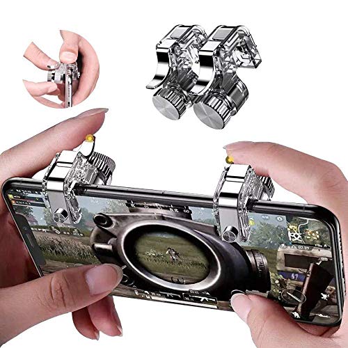 Replacement Mobile Gaming Controller for Android iOS,Compatible with PUBG Fortnite Mobile Game Controller Upgraded Joysticks Gamepad Accessories(PUGB Triggers)