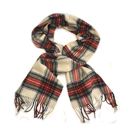 Carrolls Irish Designs Wool Scarf, White Colour