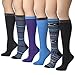 Tipi Toe Women's 6-Pairs Colorful Patterned Knee High Socks