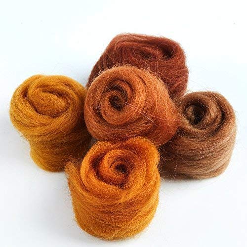 5 Colors+Roving+Felting+Discovering+DIY