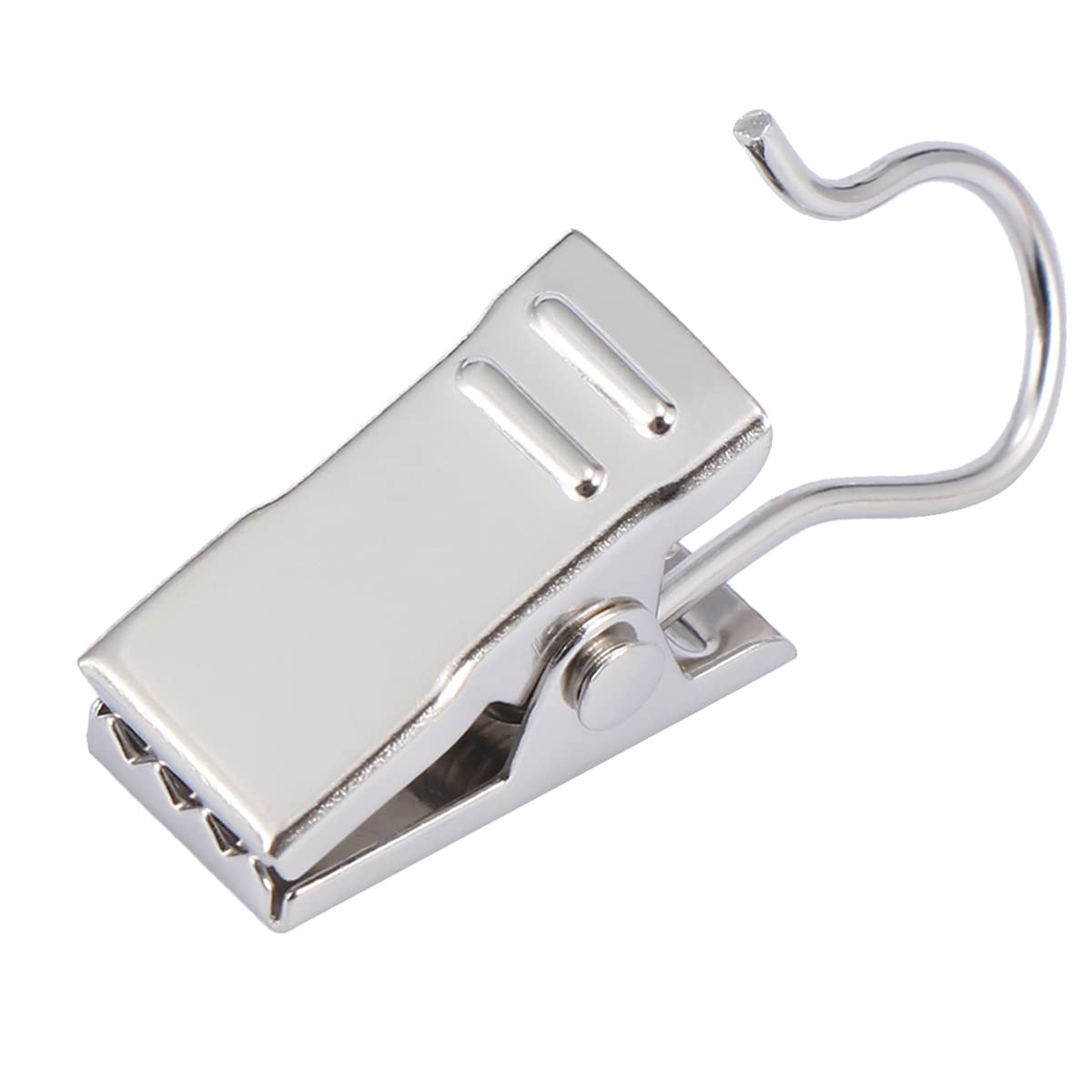 iPEAK Curtain Clips 30Pcs Metal Hanging Hooks Small Shower Curtain Hook for Home Window Decoration Photos Art Craft Displays and Outdoor Activities Supplies (Silver)