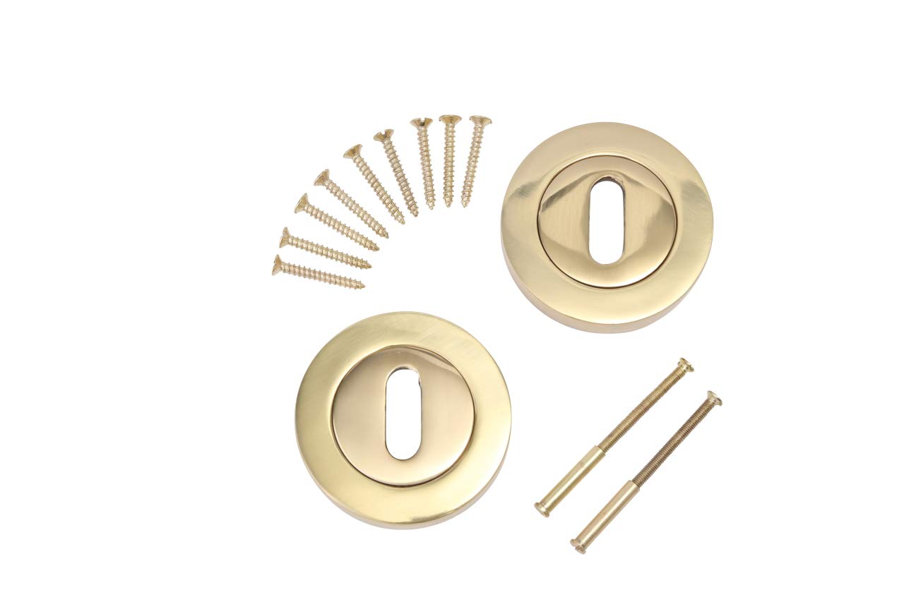 Escutcheon Keyhole Polished Brass