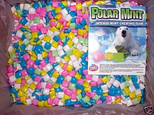 8 Pounds Dubble Bubble Tab Gum Polarmint Flavors