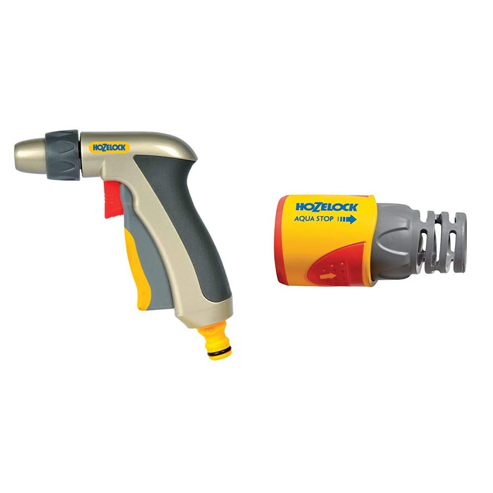 Hozelock Jet Plus Spray Gun & AquaStop Connector PLUS (12.5mm & 15mm)
