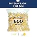 Cut Nic 8 Hole Easy Draw Disposable Cigarette Filters - (600 Filters) - Including 2 Travel Cases
