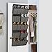 20 Pocket Hanging Shoe Organizer/Caddy In Grey/Black + Tronixpro Microfiber Cloth