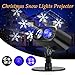 Christmas Projector Lights, LED Projector Light Waterproof Snowflake Christmas Lights Outdoor for Valentine's Day Birthday Wedding Theme Party Garden Home Outdoor Indoor Decor
