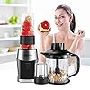 Blender-Smoothie-Maker-AETKFO-700W-Food-Processor-Mixer-3-in-1-Electric-Personal-Blender-Smoothie-BlendersChopperGrinder-Ice-Crusher-15L-Jug-Food-Container-570ml-Sports-Bottle-BPA-Free Blender Smoothie Maker, 700W Food Processor Mixer 3-in-1 Electric Personal Blender Smoothie Blenders/Chopper/Grinder Ice…