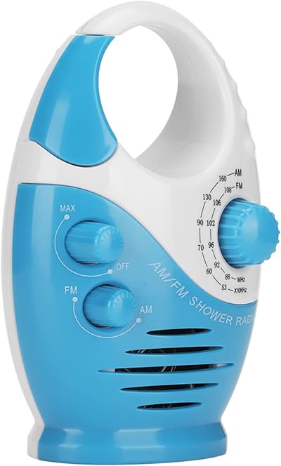 Dpofirs Portable Waterproof FM AM Battery Powered Electric Radio Talk Shows News