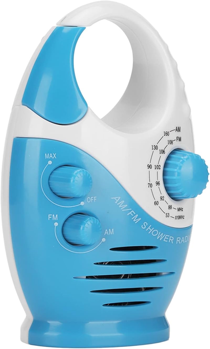 Dpofirs Portable Waterproof FM AM Battery Powered Electric Radio Talk Shows News