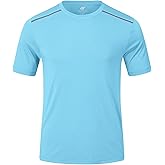 Yundobop Men's Athletic Workout T-Shirt Breathable Short Sleeve UPF 50+ Running Tee
