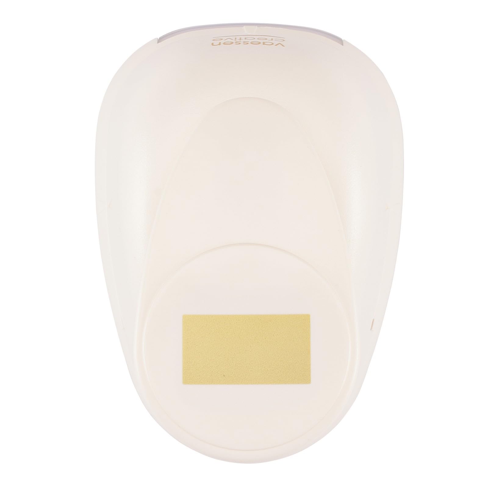 Vaessen Creative Craft Paper Punch - Rectangle - 1,8 x 3,3 cm - Circle Cutter for Crafting and Card Making, White/Pink