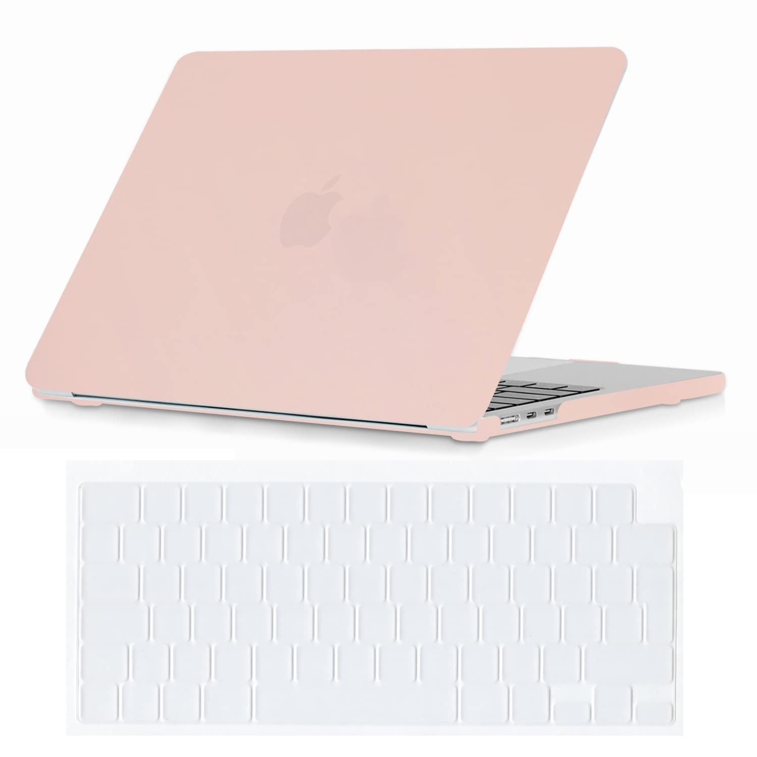 Se7enline Compatible with 13.6 MacBook Air Case M2 M3/M4 2022-2025 13 inch M2/M3/M4 Chip for 13.6 inch Model A2681/A3113/A3240 Matte Finish Laptop Hard Shell Case with Keyboard Cover Skin,Chalk Pink — image 1