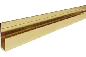 Dulles Glass 98" Brass Deep J-Bar