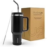 HYDROUP 40oz Travel Tumbler Cup with Handle, Two-Way Slider Lid, Stainless Steel Straw with Silicone Tip, Vacuum Insulated Water Bottle for Hot & Cold Drinks, Great Gifts for Mom