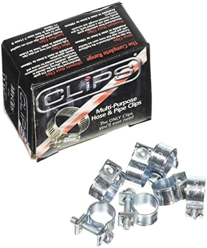 Clips C-12-PC P (Zinc Plated Mild Steel & EPDM Rubber) 12 (1/2) Box of 10